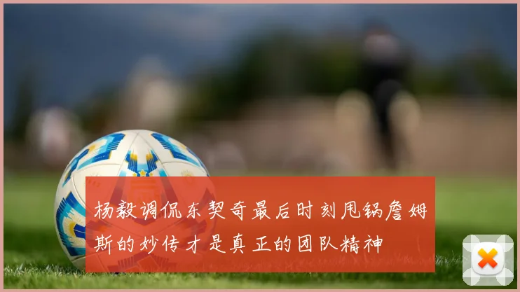 杨毅调侃东契奇最后时刻甩锅詹姆斯的妙传才是真正的团队精神